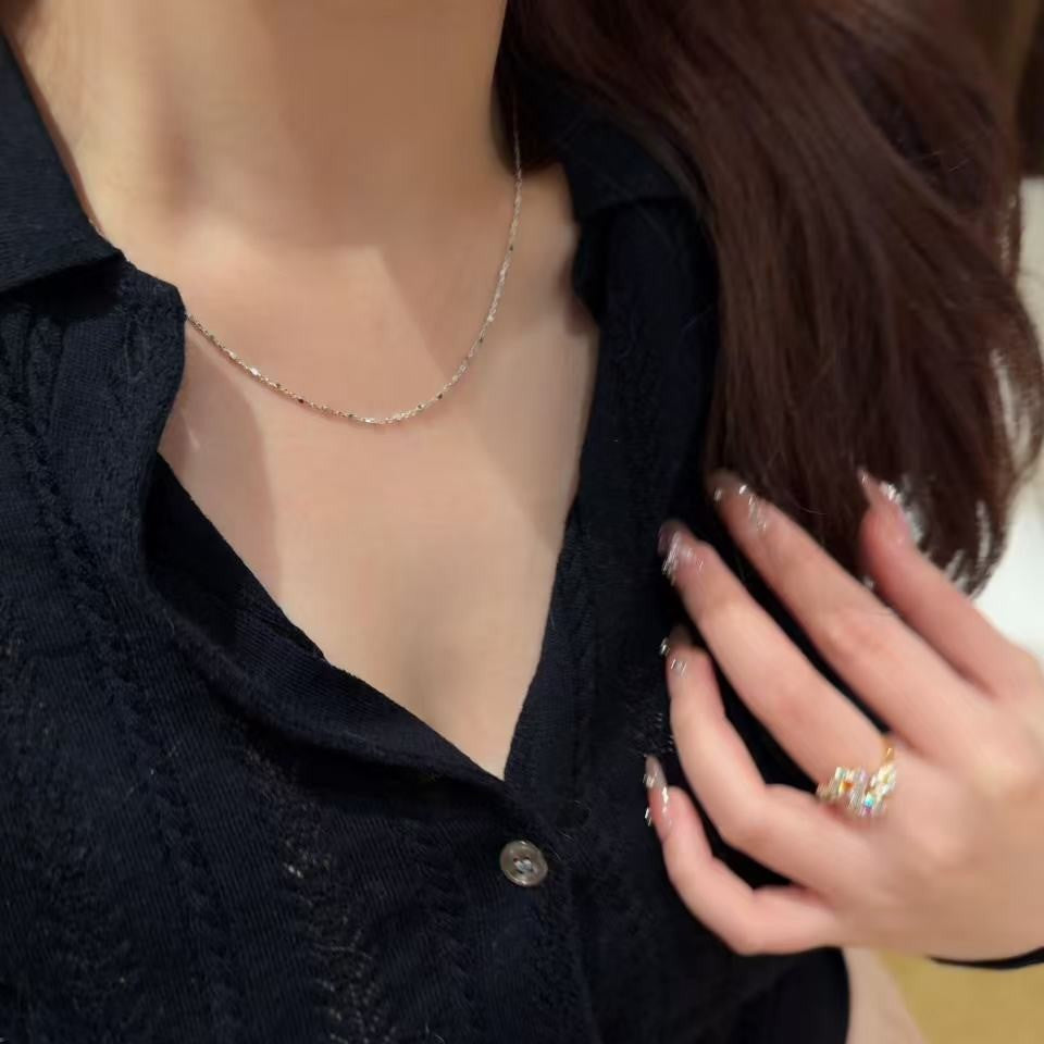 Light Luxury Cheetah Starry Female Clavicle Chain Twin High-grade Fashion Necklace