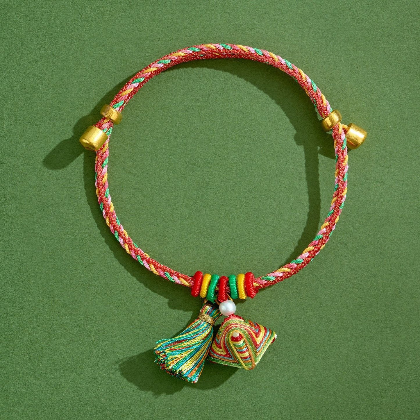 Dragon Boat Festival Colorful Rope Small Red Hand-woven Tiger Head Bracelet