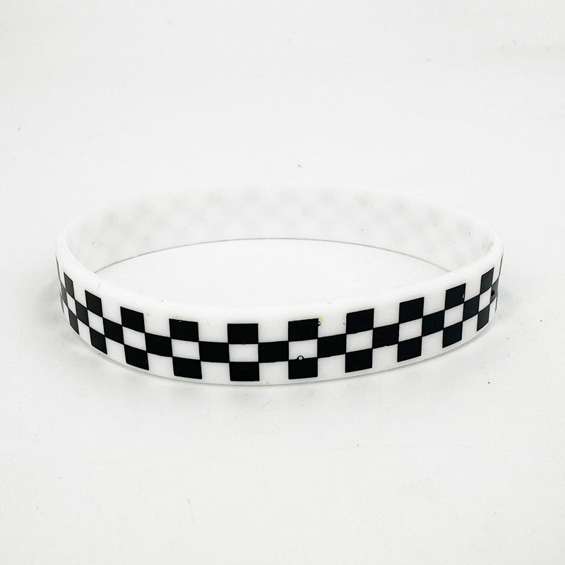Women's & Men's Plaid Square Wrist Strap Racing Competition Vance Matching Bracelet