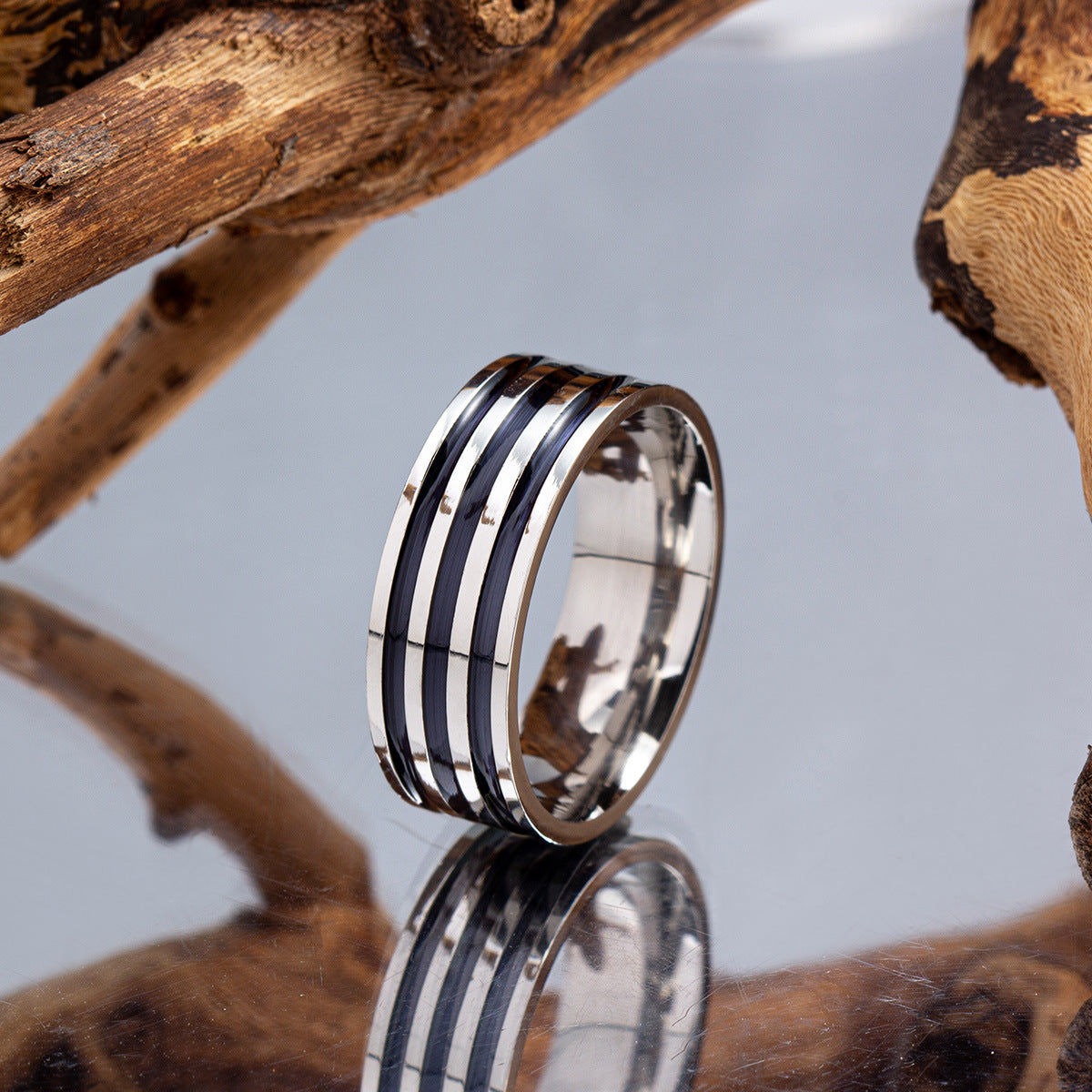 Men's Ornament Stainless Steel Couple Simple Fashion Rings