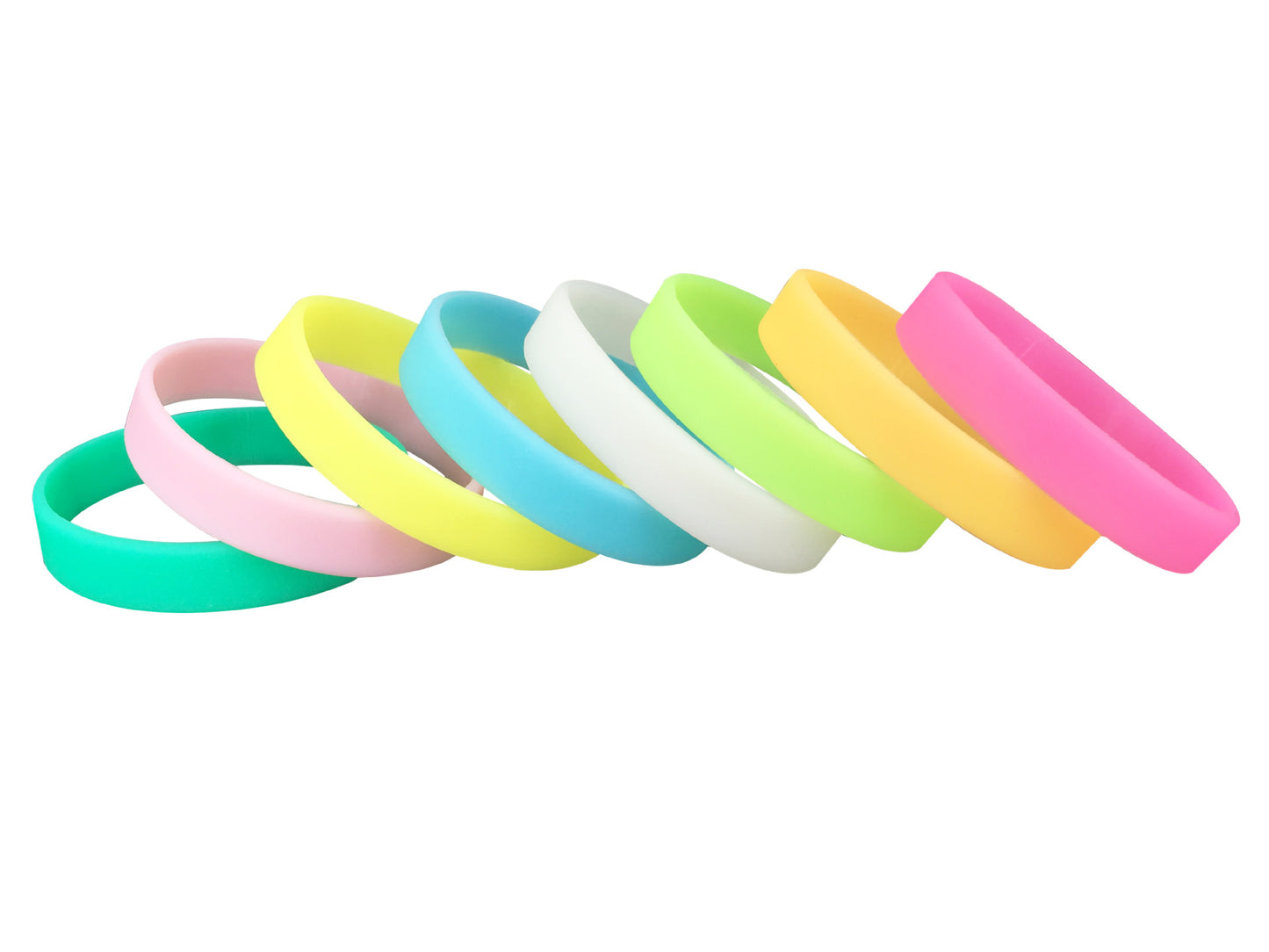 Children's Luminous Silicone Adult Fashion Sports Fluorescent Wristband Solid Bracelet