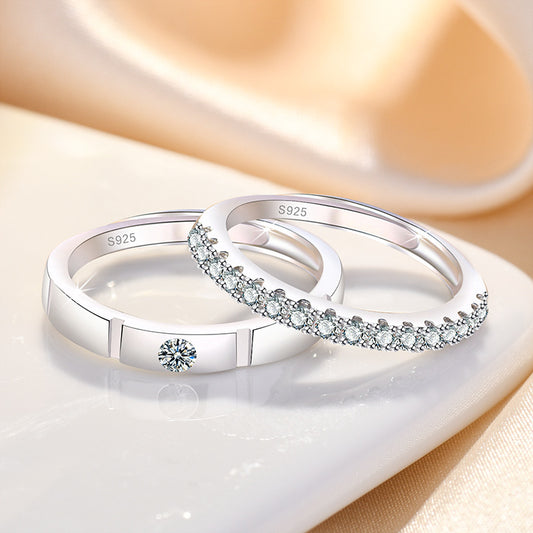 Women's & Men's In Love Couple One Pair Light Luxury Ring
