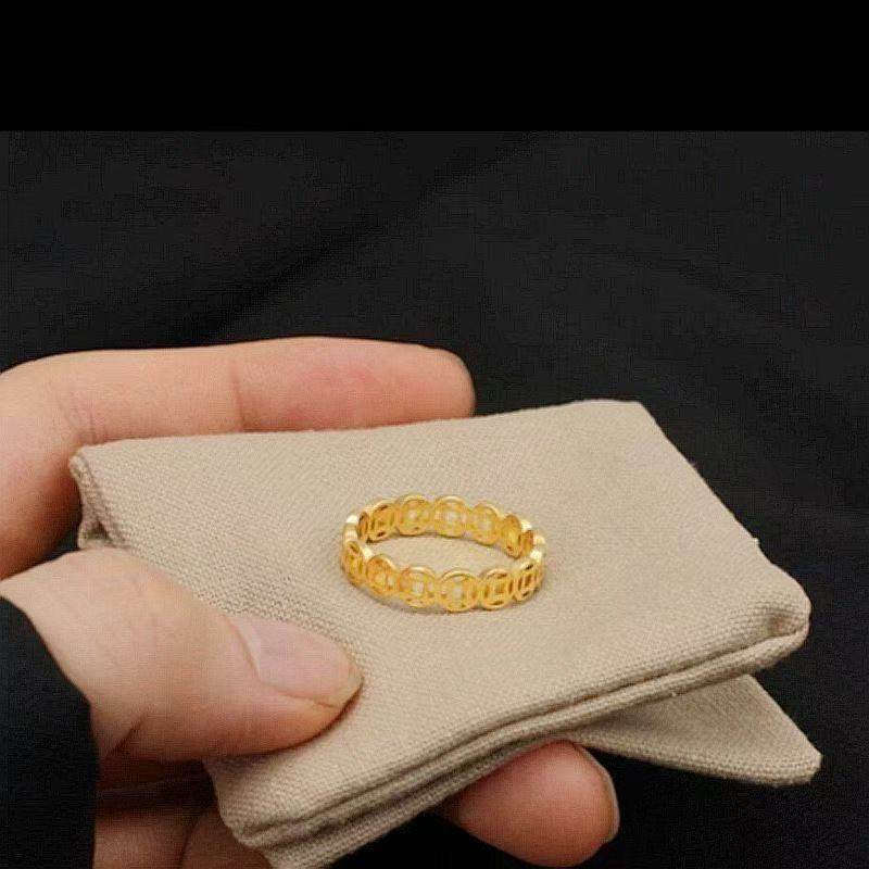 Women's String Of Coins Titanium Steel Plated Fashion Characteristic Fortunate Ring