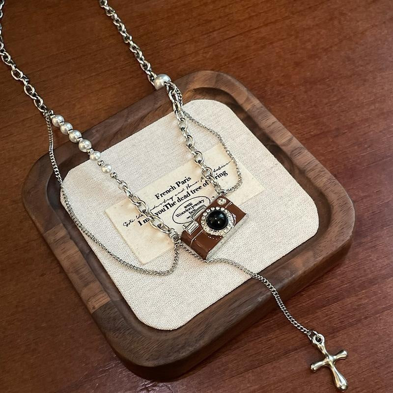Women's Delicate Heart Light Luxury Graceful Fashionable Butterfly Clavicle Necklace