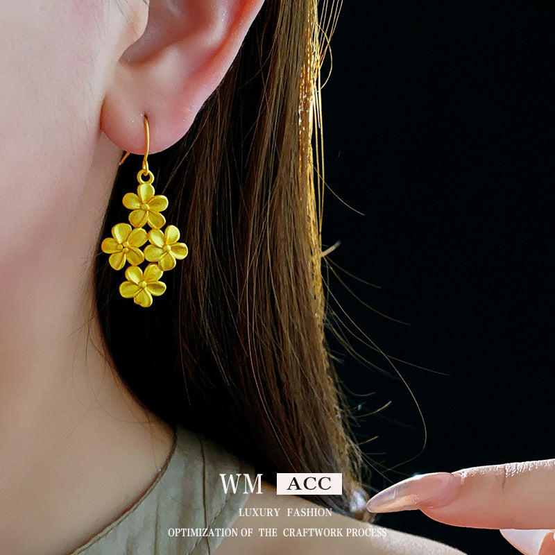 Fashion Retro Unique Design Special Interest Light Luxury Earrings
