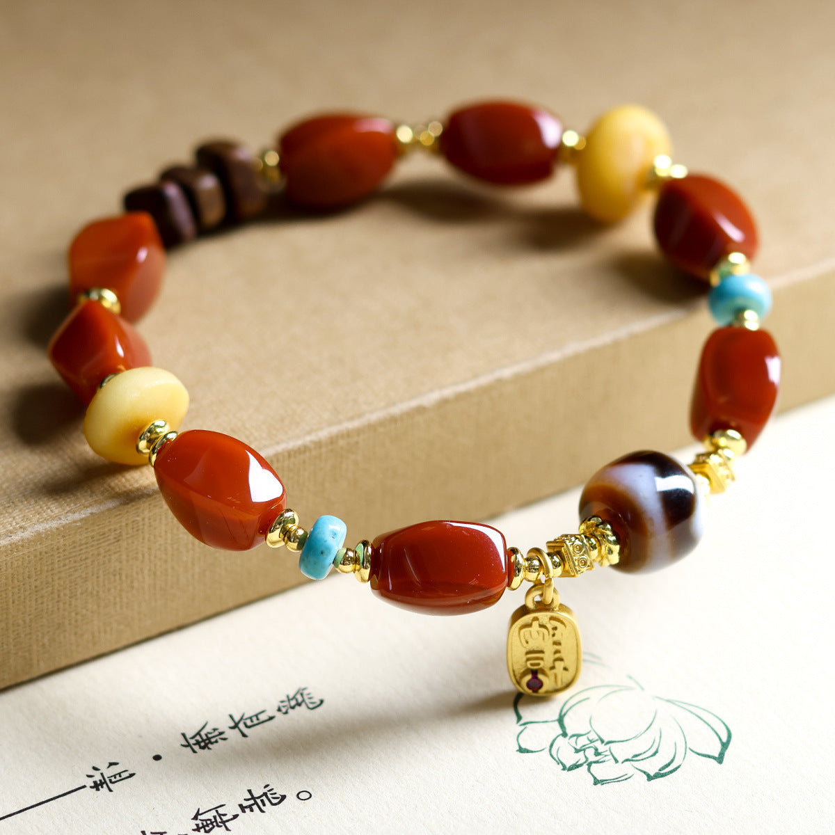 Sen Southern Red Agate Bodhi Tibet Bracelets