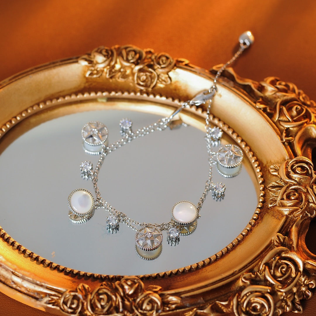 Luxury Fritillary Eight Awn Star Double-sided Bracelet