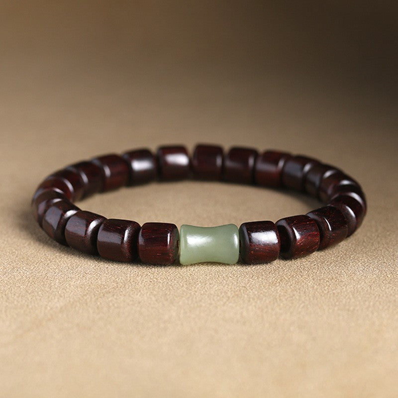 Pterocarpus Couple Female Blackwood Sandalwood Hand Jade Bracelets