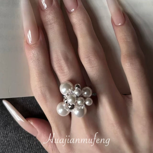 French Elegant Shiny Diamond For Exquisitely Luxurious Index Finger Ring