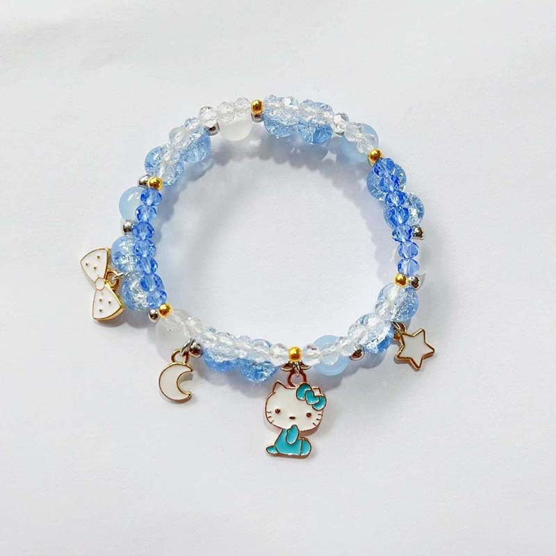 Cat Glass Chipping Beads Design Cute Bracelets