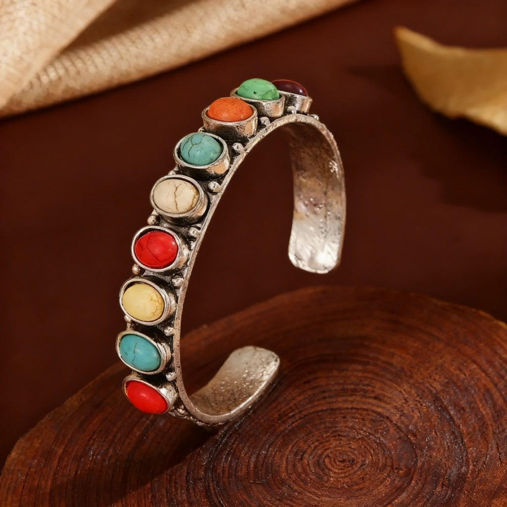 Ethnic Style Bohemian Vintage Turquoise Female Bracelet