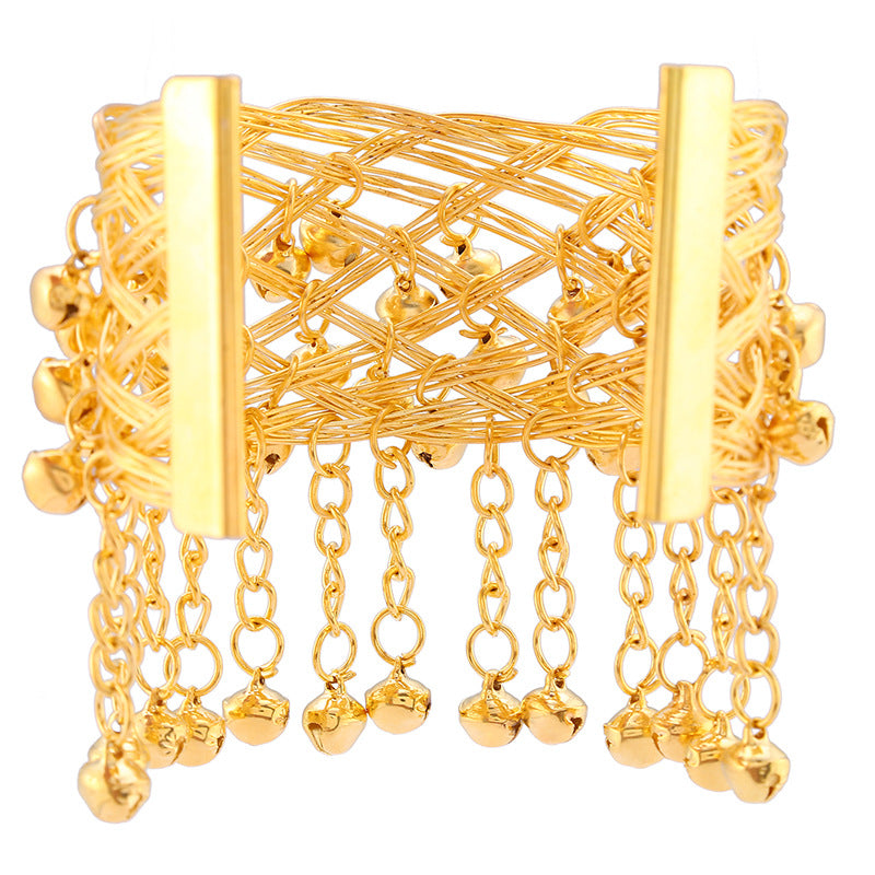 Bell Metal Arm Chain Indian Dance Bracelets