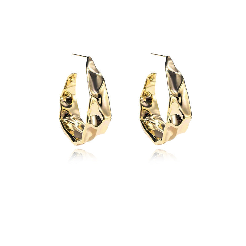 Women's Luxury Cold Style Fashion Glossy Irregular Earrings