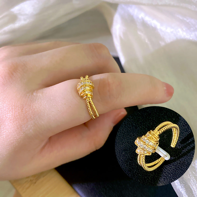 Design Small Waist Female Opening Adjustable Affordable Luxury Ring