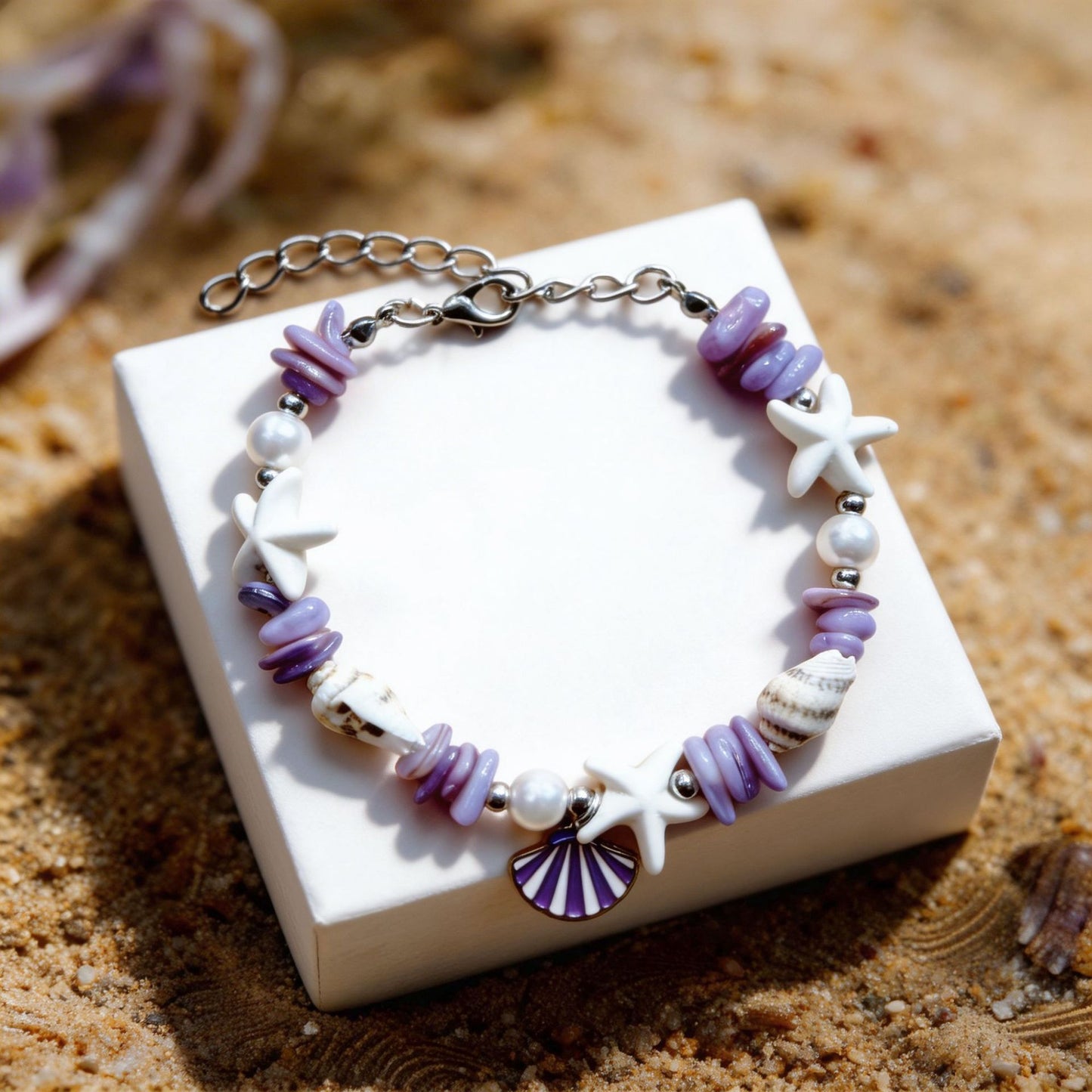 Ocean Style Shell Pearl Travel Gift Bracelets