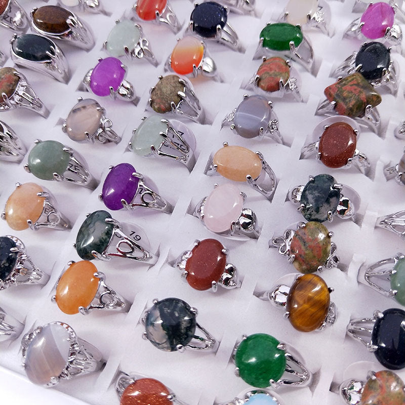 Multi Stone Alloy Boxed Mix Match Rings