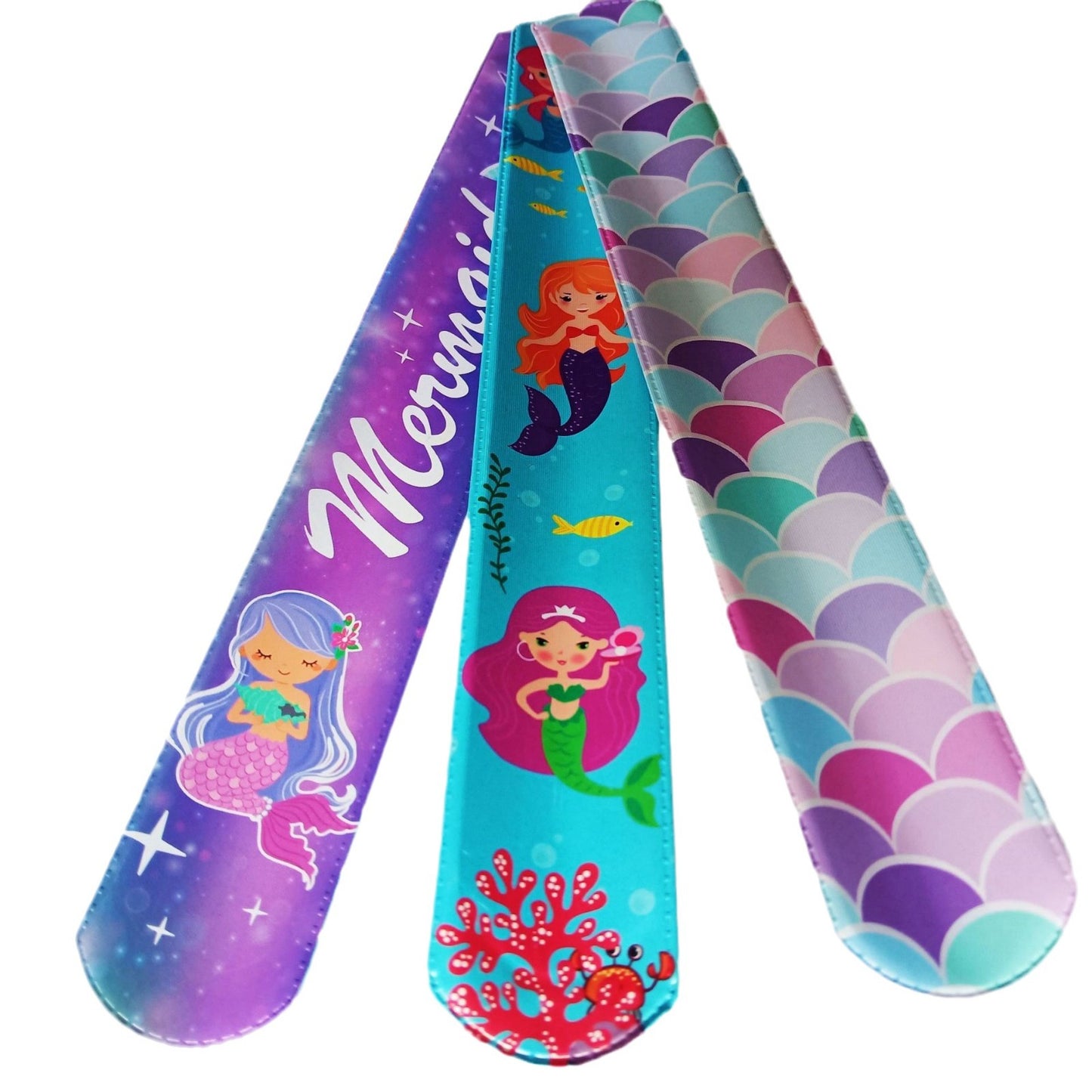 Choose Mermaid Pop Wrist Strap Slap Bracelet