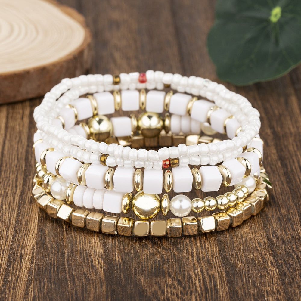 Women's Ethnic Style Bohemian Bead Mixed Color Bracelets