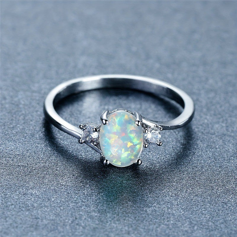 Opal Colorful Crystals Special Interest Light Rings