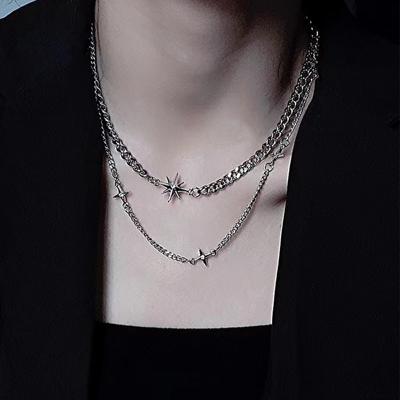 Chain Stitching Female Hip Hop Sweet Cool Cold Wind Necklace