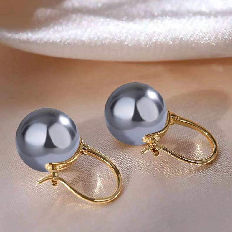 Shell Pearl Parvenu Gold Imitation White Rings
