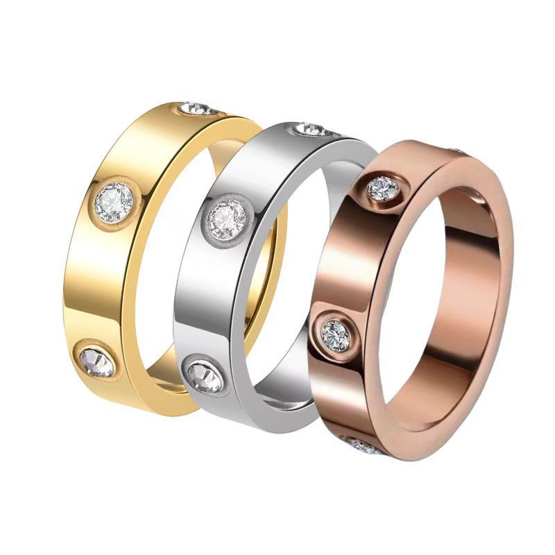 Steel Female Niche High Sense Korean Style Simple Ring