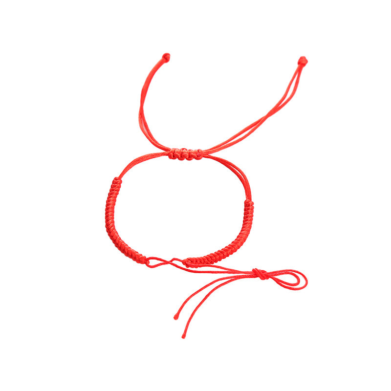 Knot Lanyard Life Red Rope Woven Bracelet