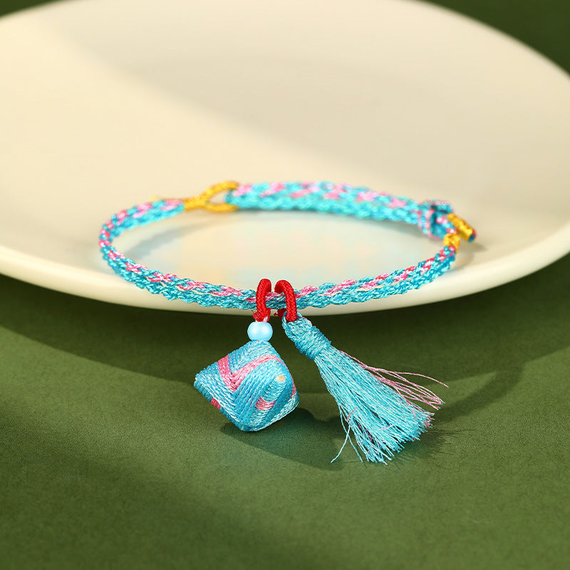 Festival Colorful Rope Ethnic Style Hand-woven Adult Small Sachet Carrying Bracelet