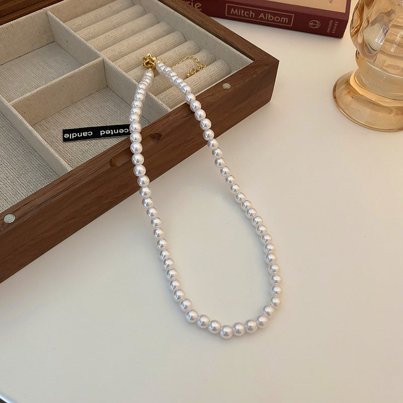 Women's French Retro Large Pearl Style Fashion Graceful Personality Clavicle Necklaces