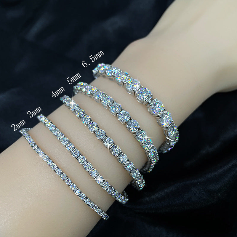 Moissanite Tennis Affordable Luxury Fashion High-grade Hip Hop Bracelet