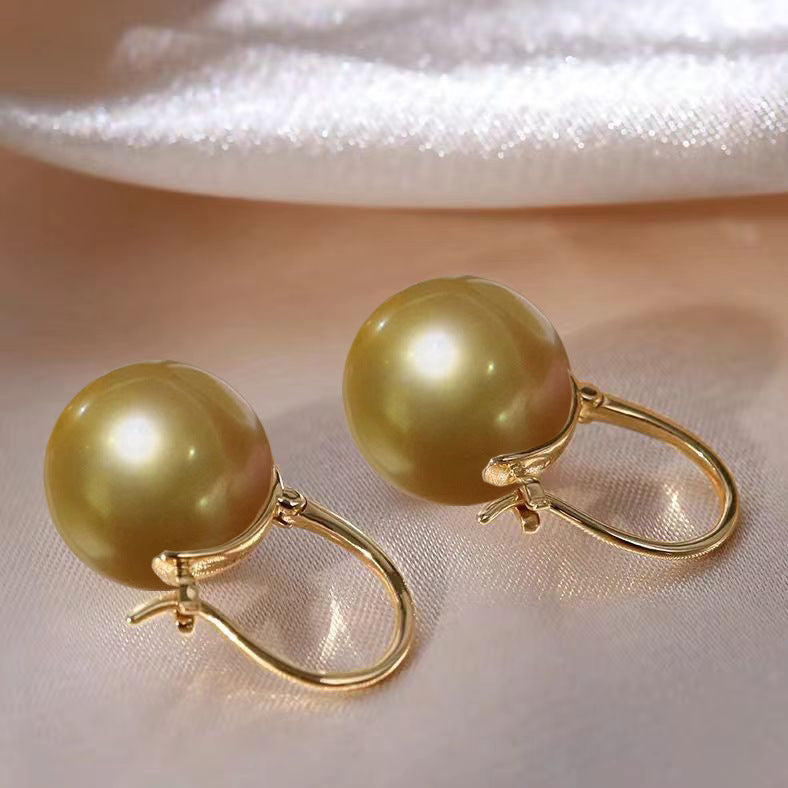 Shell Pearl Parvenu Gold Imitation White Rings