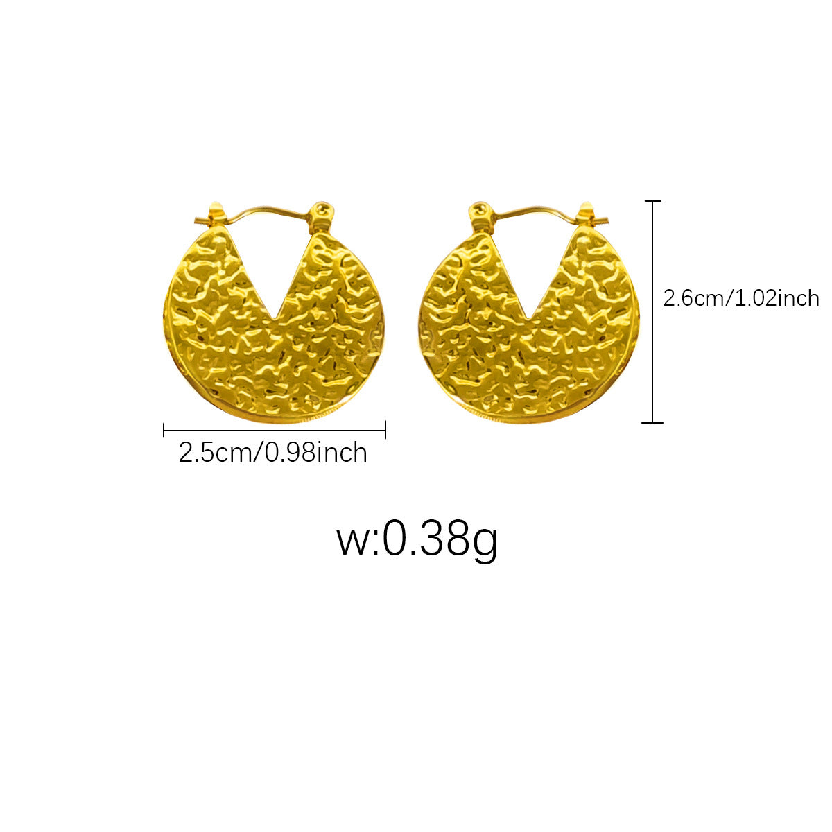 Stainless Steel Hydraulic Craft Ear Clip Earrings