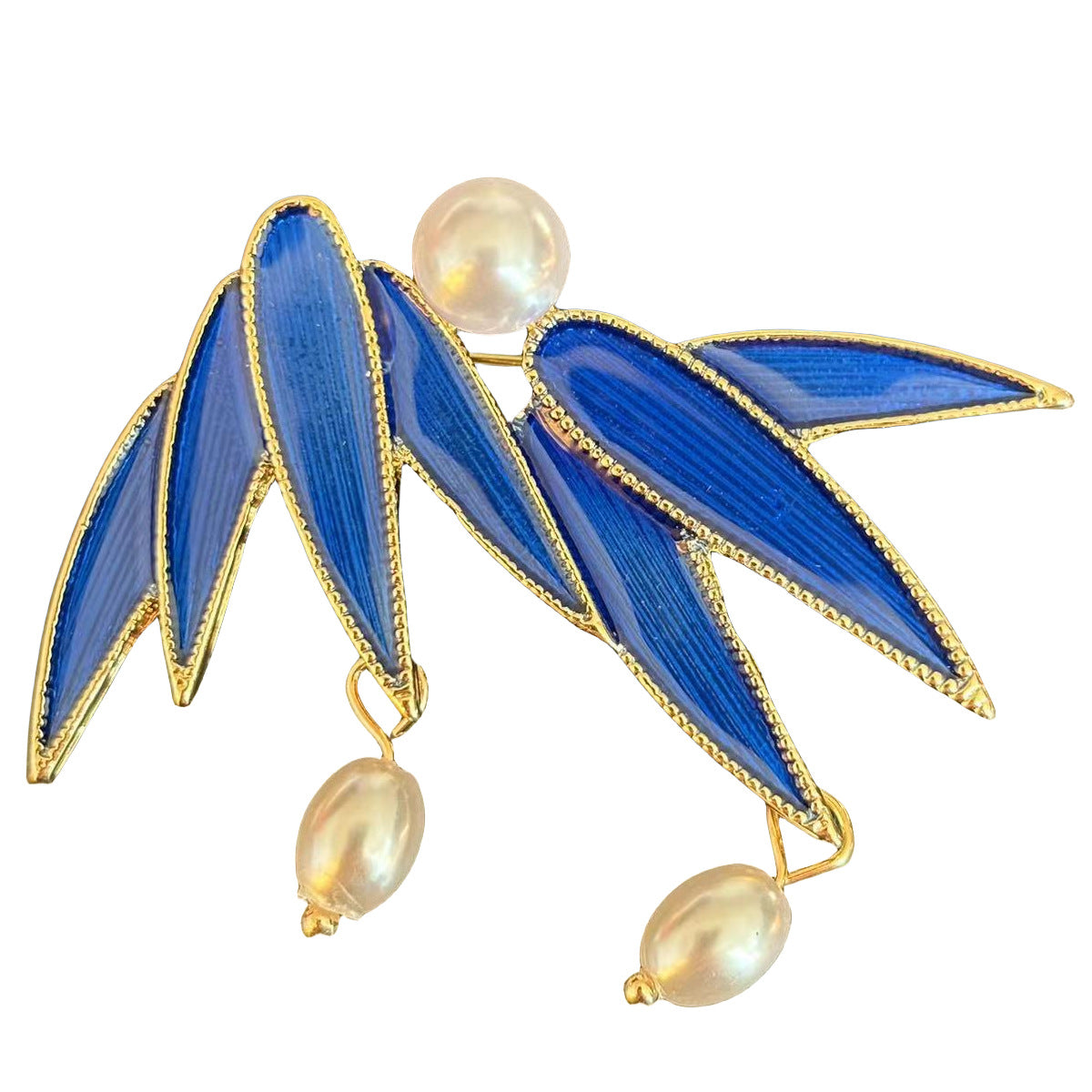 Golden Pearl Corsage Wheat Brooch Female High-grade Brooches