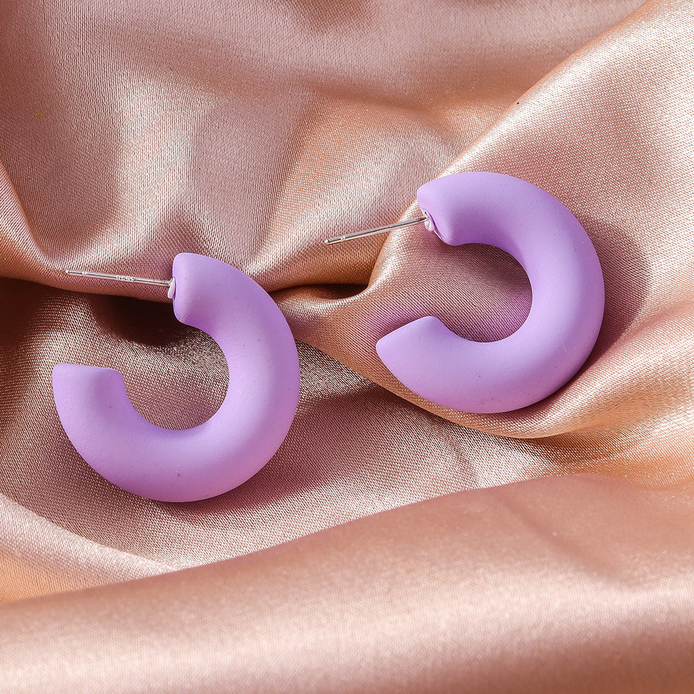 Hollow Arc Fashion Creative Design Temperament Earrings