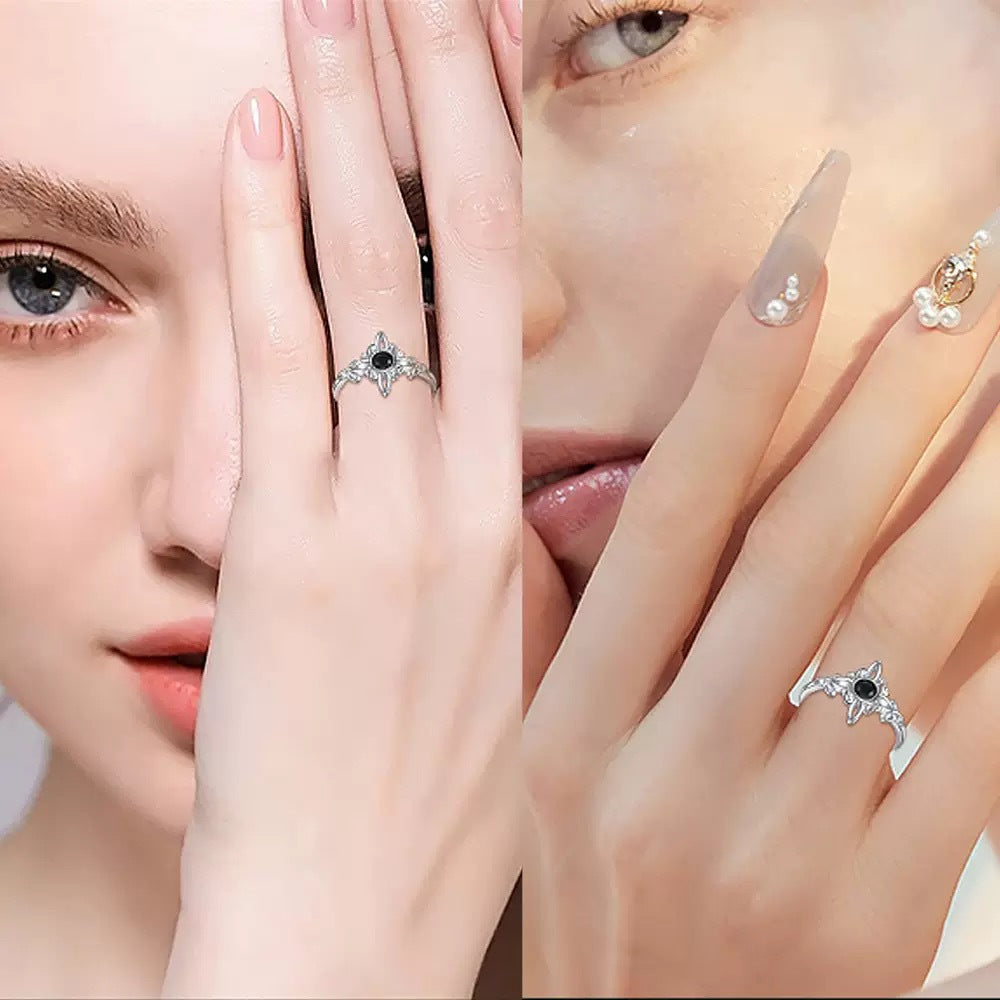 Fashion Celtic Black Diamond Cold Wind Cute Rings
