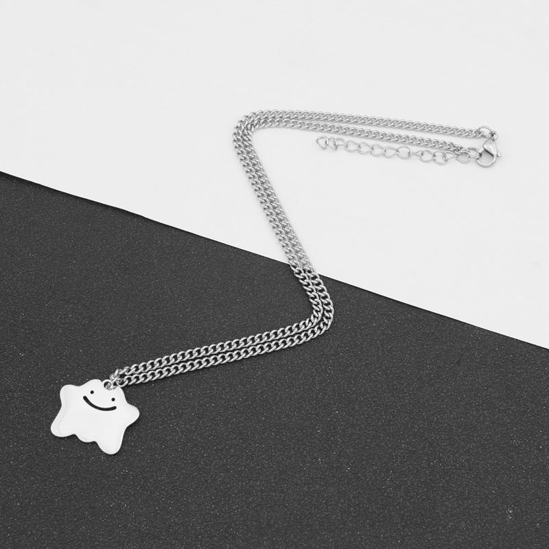 Women's Steel Cloud For Trendy Hip Hop Sweet Cool Clavicle Pendants