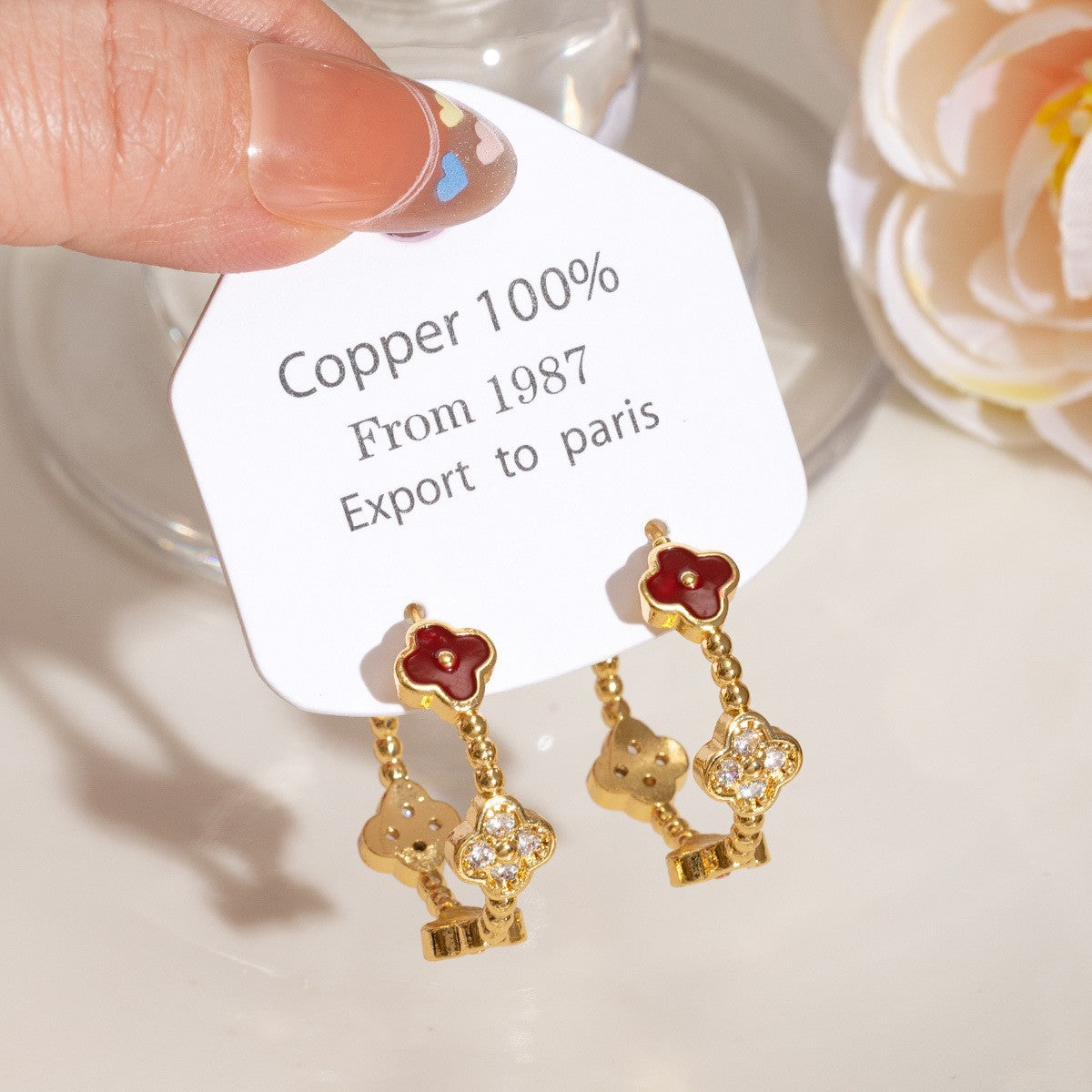 Women's Festive Classic Elegant Wild Fashion Temperament Drip Glazed Rings