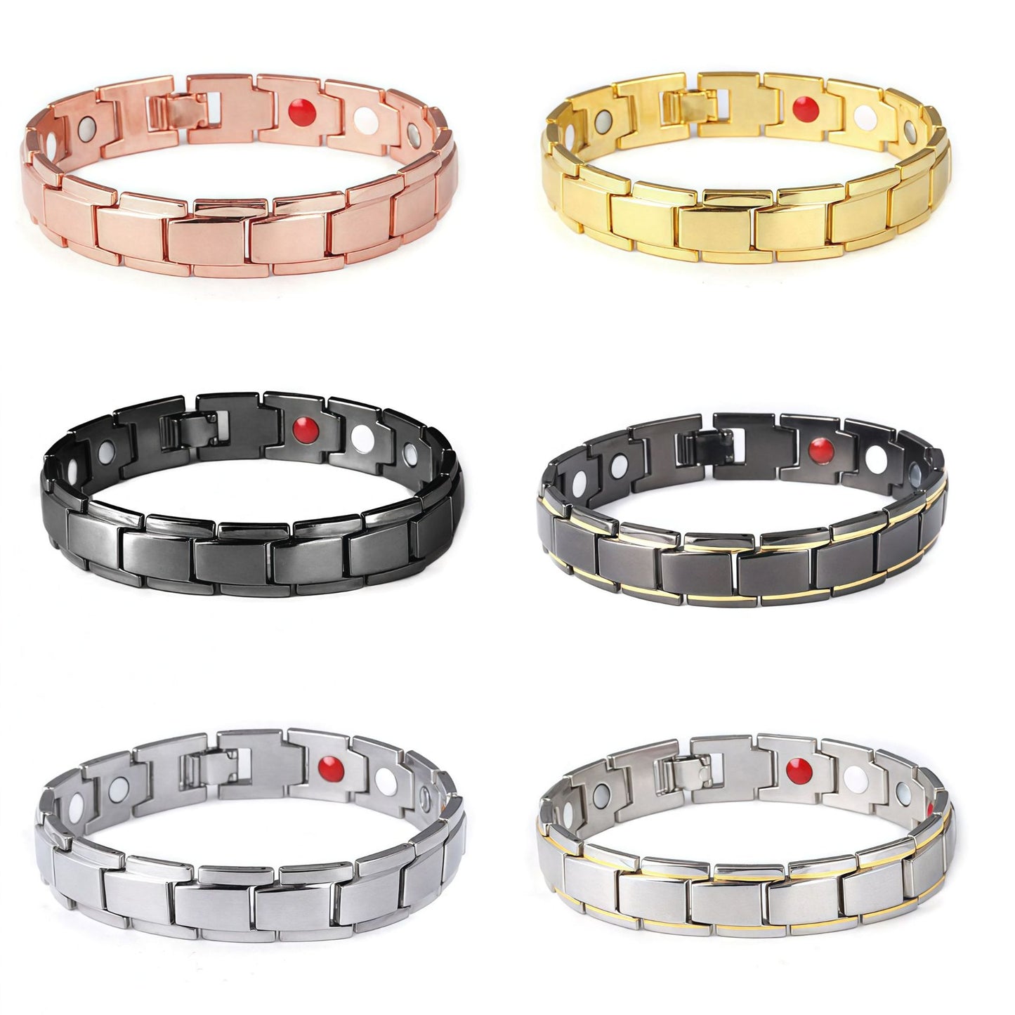 Women's & Men's Detachable Magnet Metal Couple Bracelets
