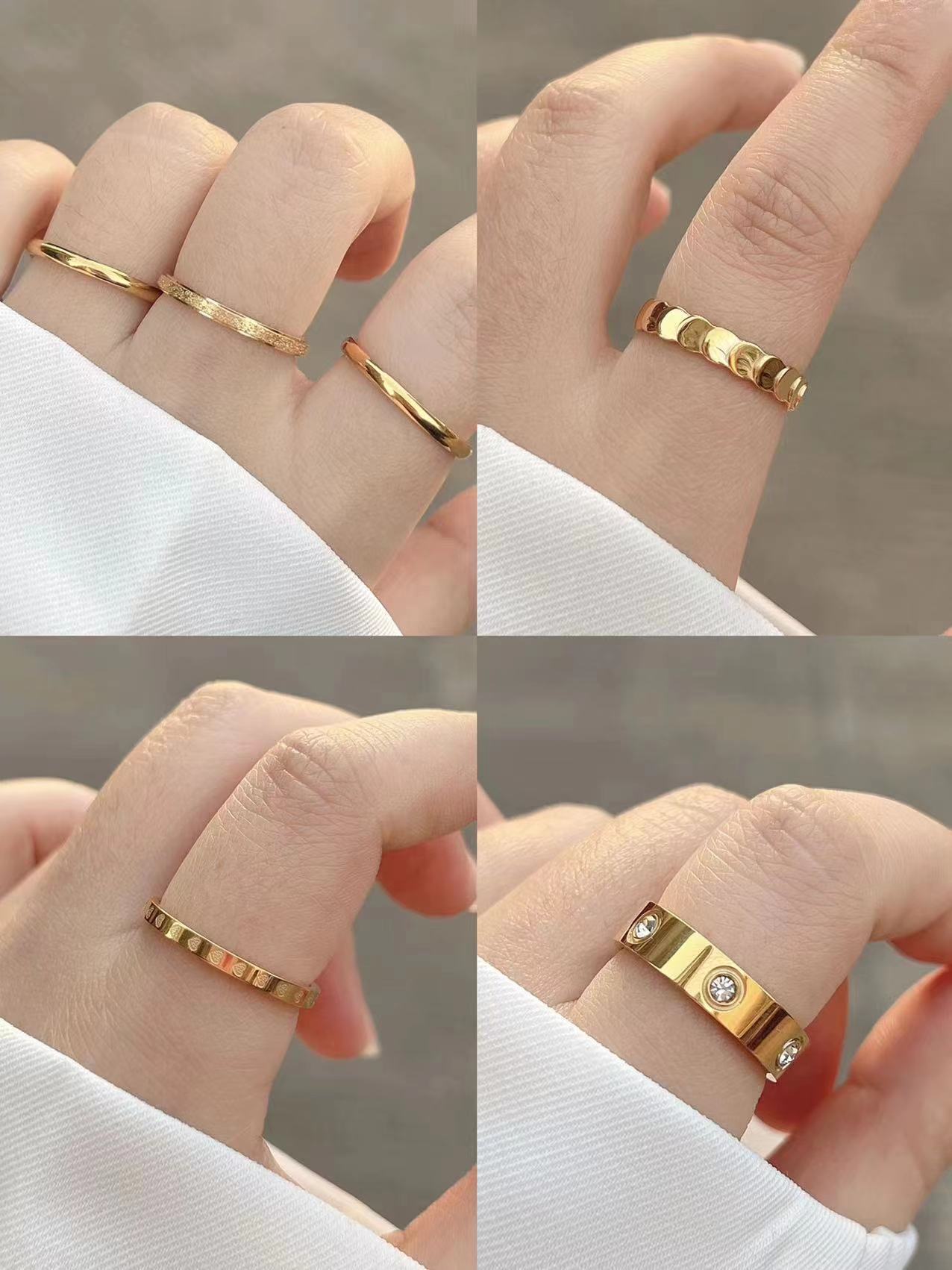 Design Simple Index Finger Cold Wind Rings