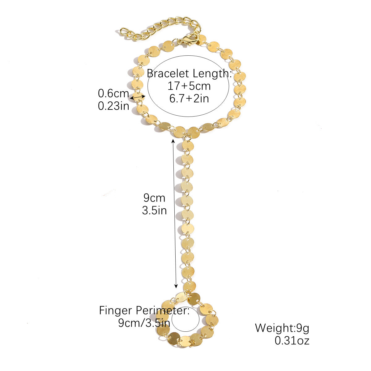 Chain Finger Simple Elegant High-grade Pearl Rhinestone Bracelets