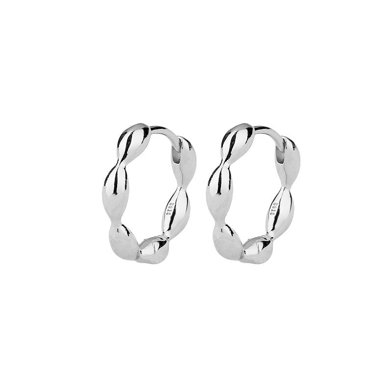 Grain Design Female Personality Trendy Temperament Peas Cold Style Olive Earrings