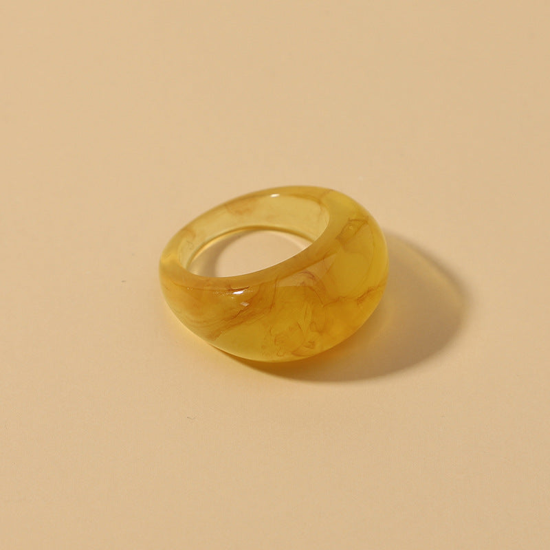 Charming Elegant Resin Retro Mori Style Rings