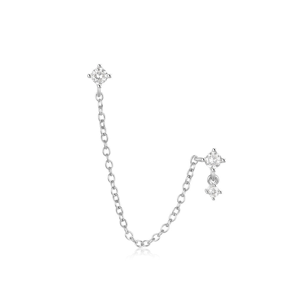 Women's Chain Tassel Ear Line Cold Style Stud Earrings