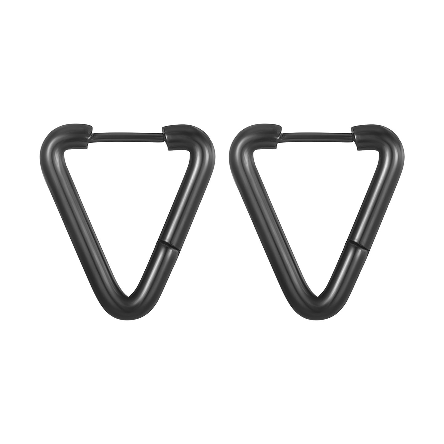 Geometric Shaped Stainless Steel Clip Trendy Fashion Five-pointed Star Peach Ear Buckle