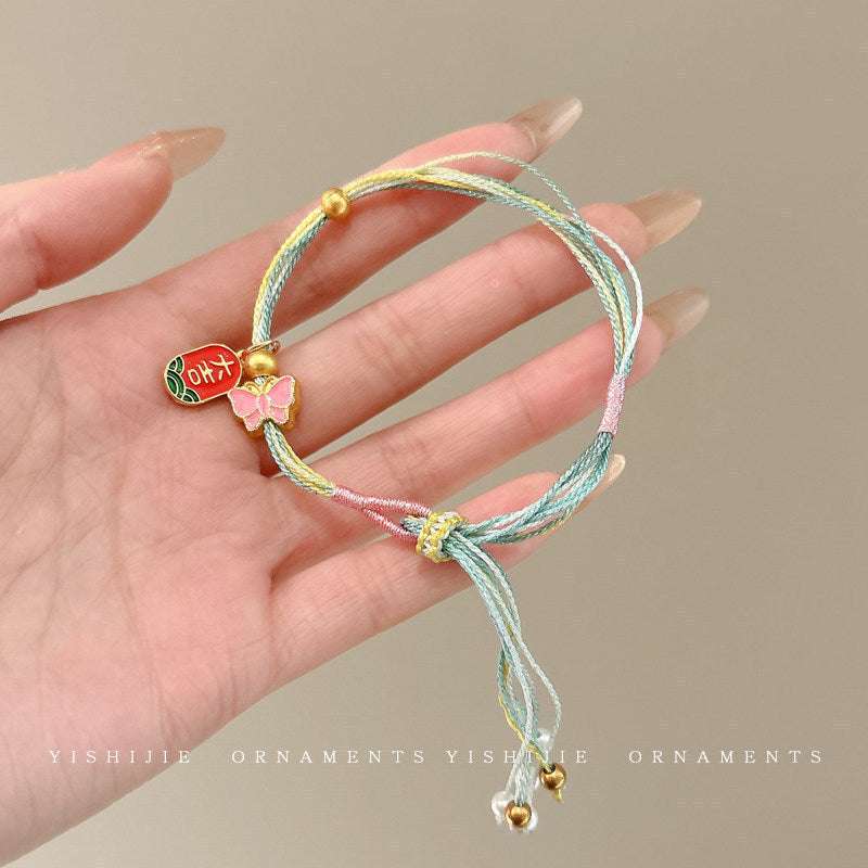 Boat Festival Carrying Strap Colorful Rope Wind Hand-woven Bracelet