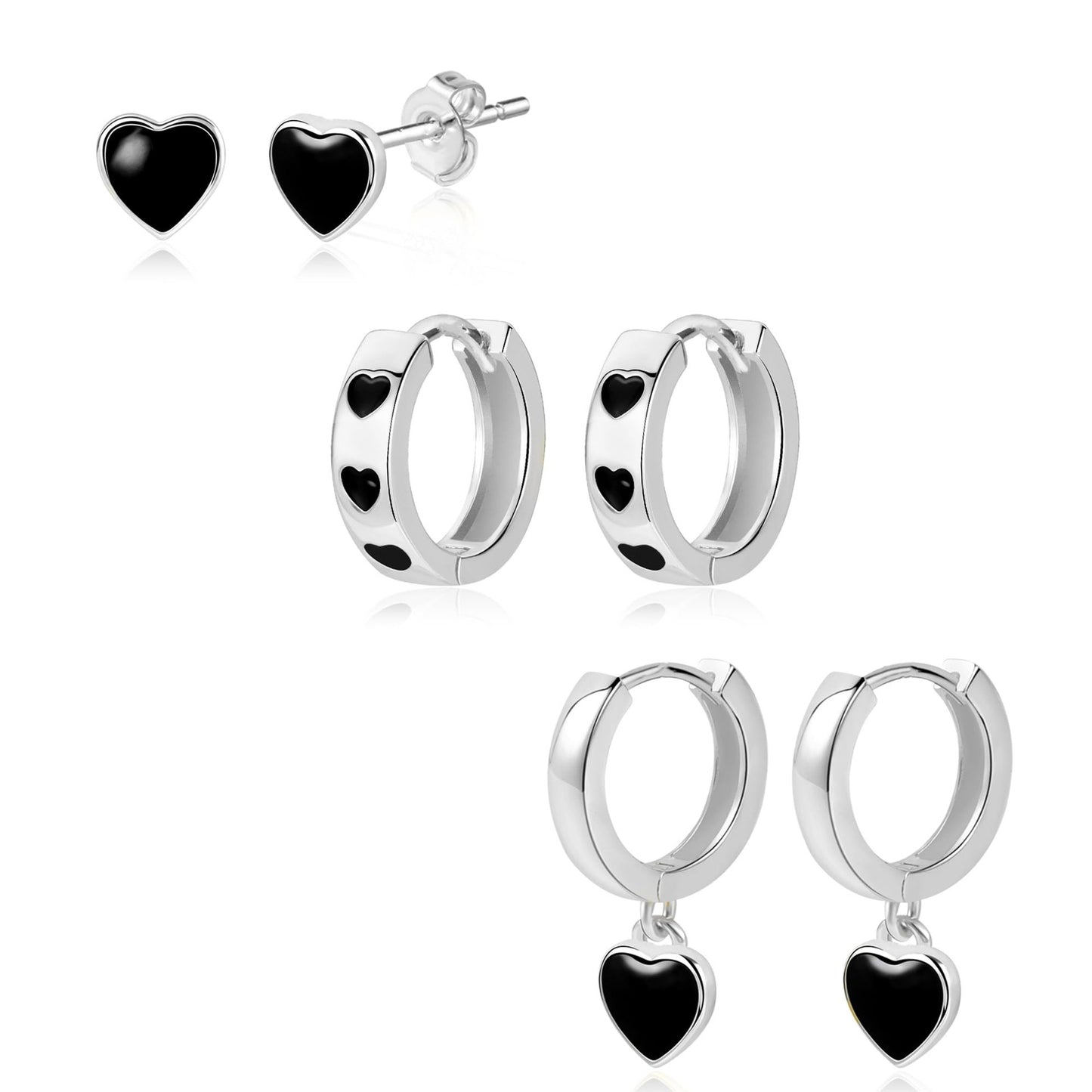 Light Extravagant Love Heart Geometric Heart-shaped Cold Irregular Valentine's Earrings
