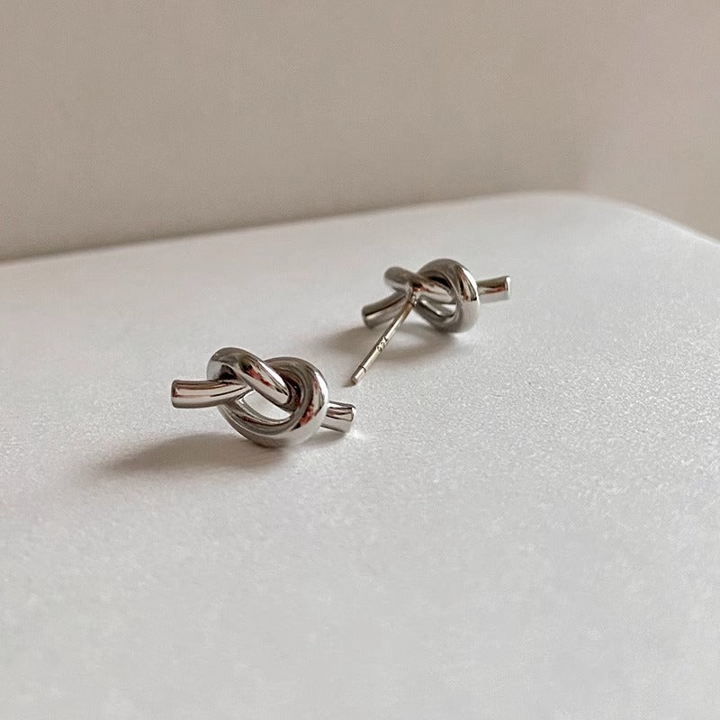 Ear Style Creative Titanium Steel No Fading Versatile Design Retro Stud Earrings