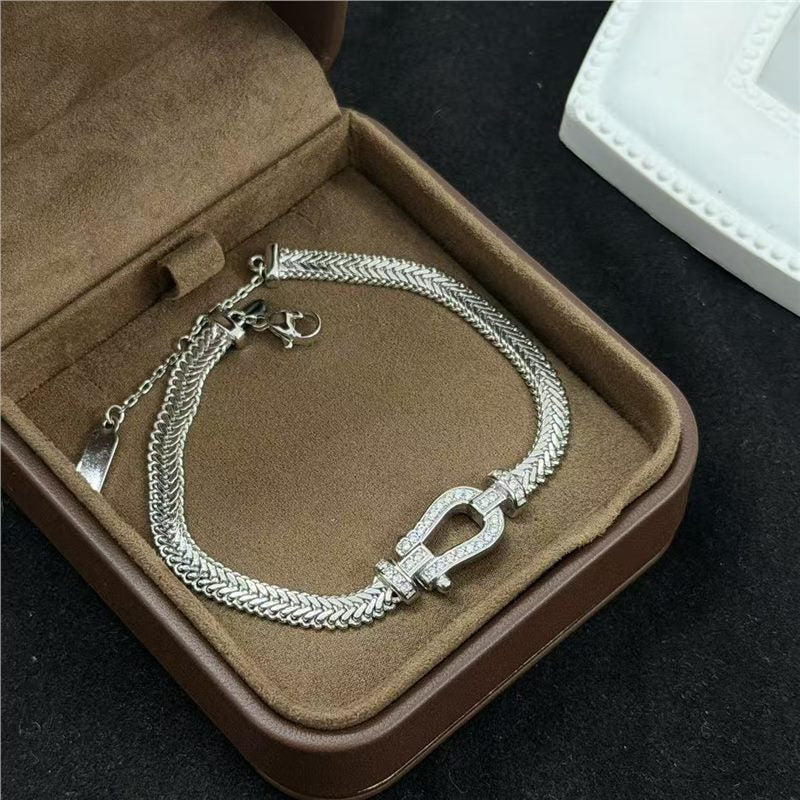 Vachette Clasp Affordable Luxury Fashion High-grade Design Sense Over Bracelet