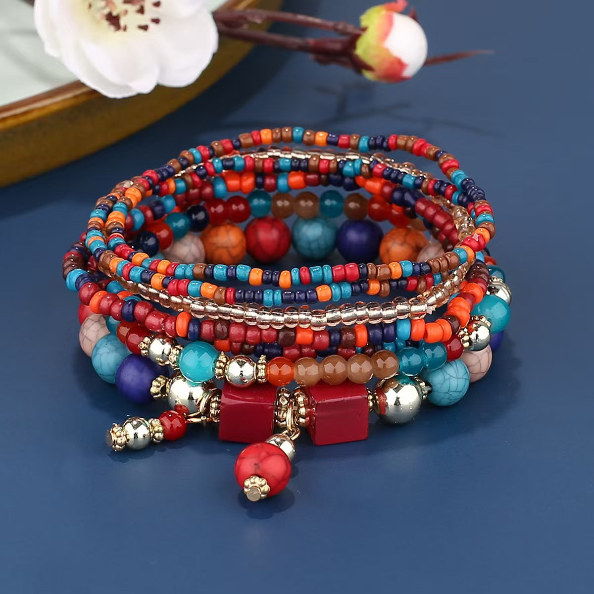 Trendy Unique Bohemian Elastic Bead Creative Bracelets