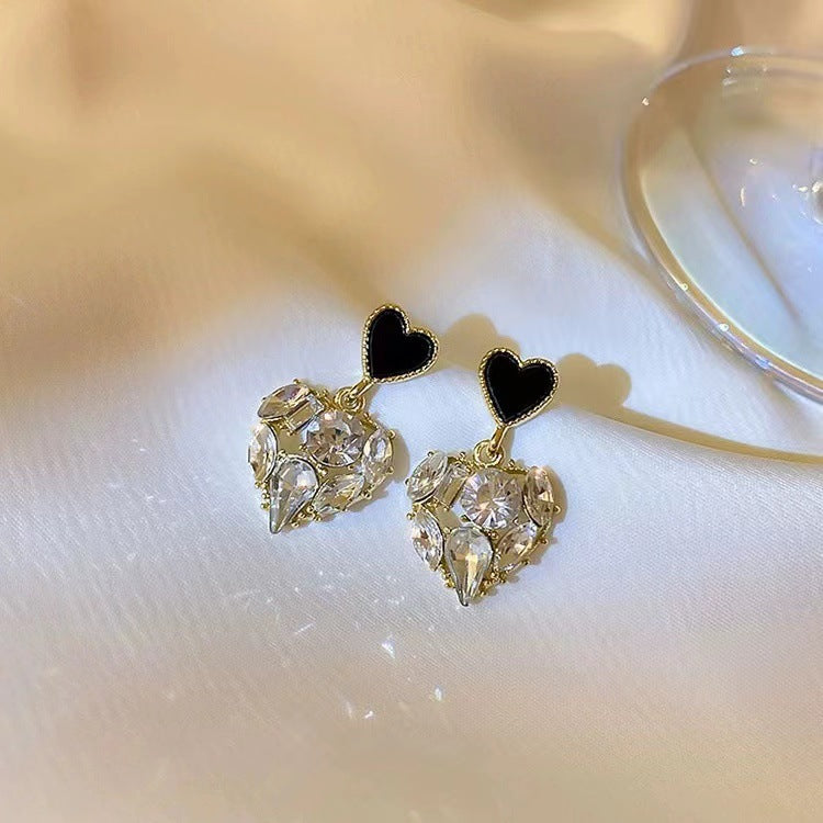 Tear Treatment Stall Entrepreneurship High-grade Diamond Earrings